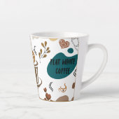cappuccino koffie latte mok (Rechts)