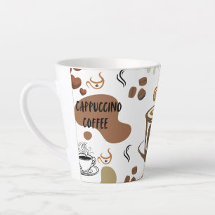 cappuccino koffie latte mok