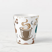 cappuccino koffie latte mok (Voorkant)