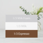 Cappuccino-koffie ontvangen | Tekstontwerp (Staand voorkant)