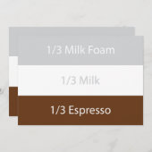 Cappuccino-koffie ontvangen | Tekstontwerp (Voorkant / Achterkant)