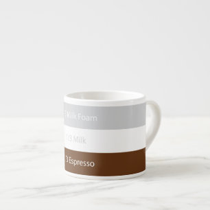 Cappuccino-koffie ontvangen   Tekstontwerp Espresso Kop