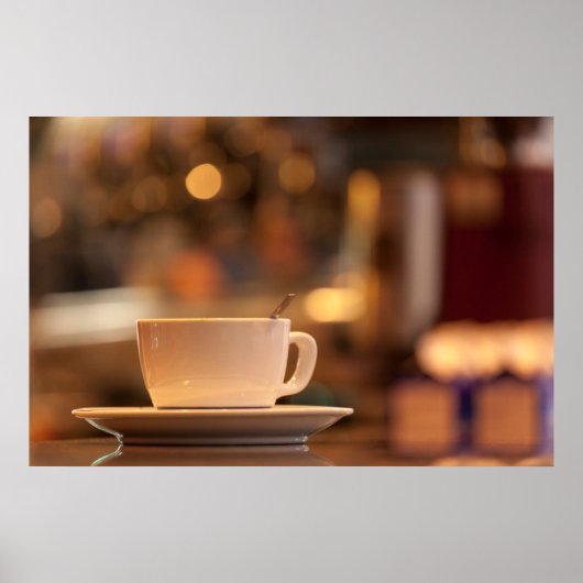 Cappuccino koffie, Venetië, Italië Poster (Voorkant)