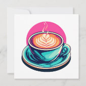 Cappuccino koffiekop kaart (Achterkant)