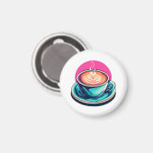 Cappuccino koffiekop magneet (Voorkant / Achterkant)