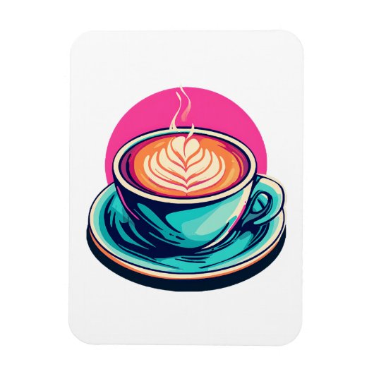 Cappuccino koffiekop magneet (Verticaal)