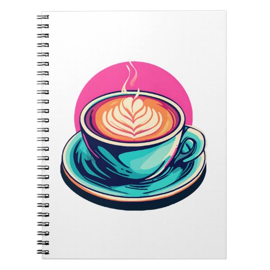 Cappuccino koffiekop notitieboek (Voorkant)