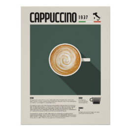 Cappuccino Koffiekop Poster