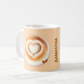 cappuccino koffiemok (Voorkant links)