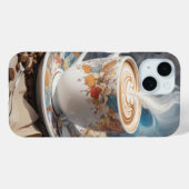 Cappuccino met koffieboon Case-Mate iPhone case (Achterkant (horizontaal))