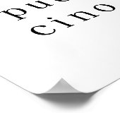 Cappuccino - minimalistic typography poster (Hoek)