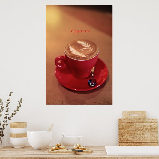 Cappuccino Poster (Keuken)
