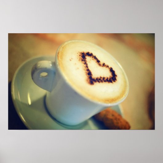 Cappuccino Poster Afdruk (Voorkant)
