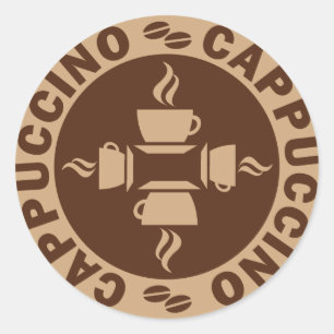 Cappuccino Ronde Sticker
