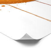 Cappuccino Sinaasappel Poster (Hoek)