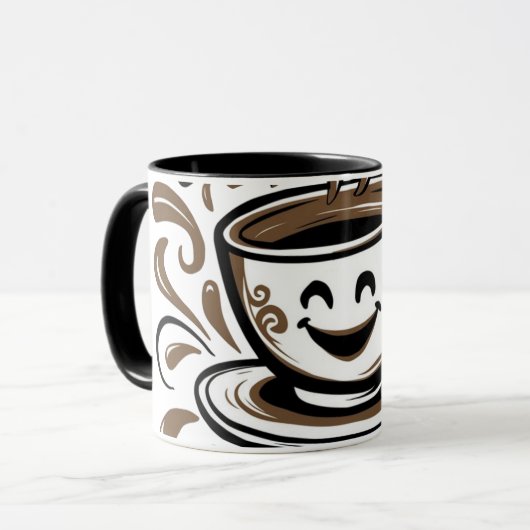 Cappuccino Souriant, Mok (Voorkant links)