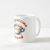 Cappuccino Squad Coffee Lover Keepsake Mok (Voorkant rechts)