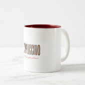 Cappuccino - sterke koffiesmaak tweekleurige koffiemok (Voorkant rechts)