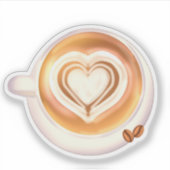 cappuccino sticker (Voorkant)