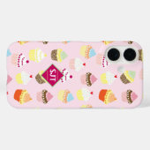 Cappuccino taartjes bakkerij thema ontwerp. Case-Mate iPhone case (Achterkant (horizontaal))