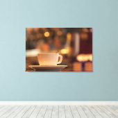 Cappuccino, Venetië, Italië Canvas Afdruk (Insitu (Houten vloer))