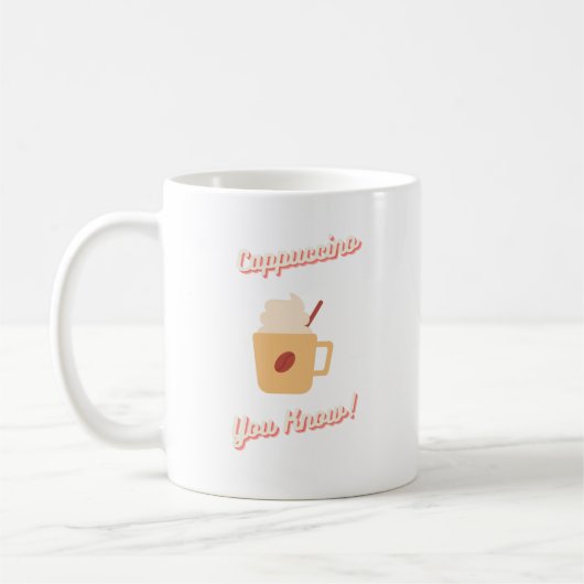 Cappuccino weet je wel koffiemok (Links)