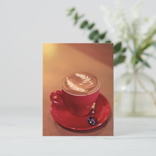 Cappucino Blank Briefkaart (Staand voorkant)