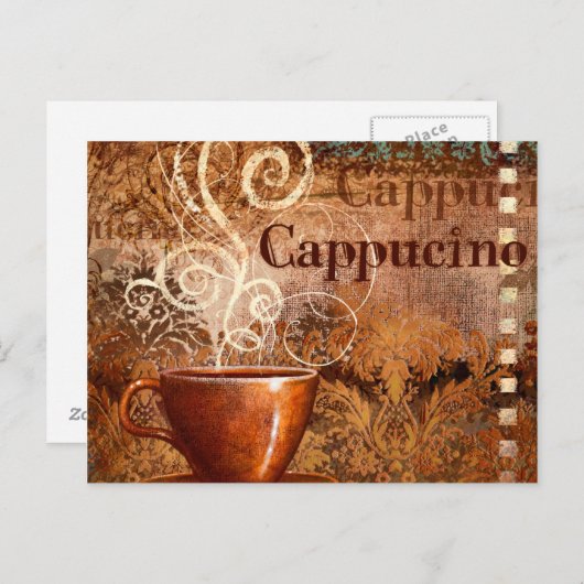 Cappucino Briefkaart (Voorkant / Achterkant)