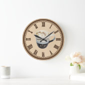 Cappucino Coffee-winkel: muurklok Grote Klok (Huis)