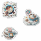 Cappucino delicious sticker (Voorkant)
