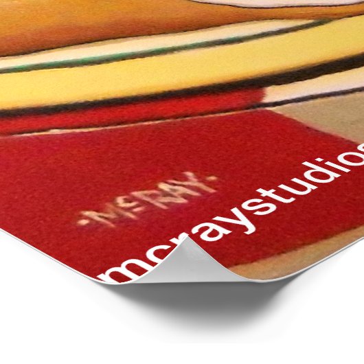 Cappucino en Cannoli Poster (Hoek)