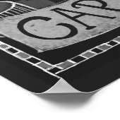 Cappucino en Friends Chalk Typography Coffee Art Poster (Hoek)