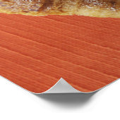 Cappucino met chocolade en een croissant, Italië Poster (Hoek)