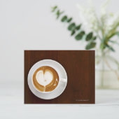 Cappucino met liefde briefkaart (Staand voorkant)