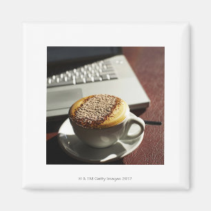 Cappucino voor laptop magneet