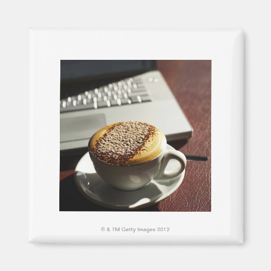 Cappucino voor laptop magneet (Voorkant)
