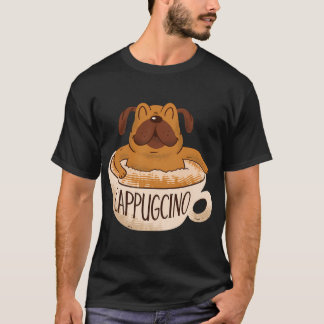 Cappugcino Koffie Pug T-shirt