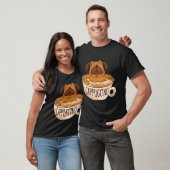 Cappugcino Koffie Pug T-shirt (Unisex)