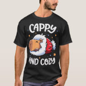 Cappy and Cosy - Capybara Feestdagen T-shirt (Voorkant)
