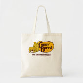 Cappy Barrel; Capybara campagne store logo Tote Bag (Voorkant)