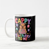 Cappy Birthday To Me Cute Capy Capybara Birthday G Koffiemok (Links)