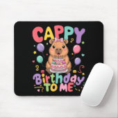 Cappy Birthday To Me Cute Capy Capybara Birthday G Muismat (Met muis)