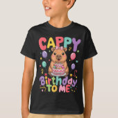 Cappy Birthday To Me Cute Capy Capybara Birthday G T-shirt (Voorkant)