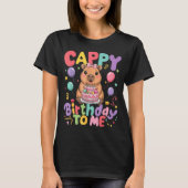 Cappy Birthday To Me Cute Capy Capybara Birthday G T-shirt (Voorkant)