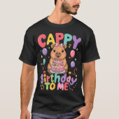 Cappy Birthday To Me Cute Capy Capybara Birthday G T-shirt (Voorkant)