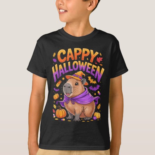 Cappy Halloween Capybara Heks T-shirt (Voorkant)
