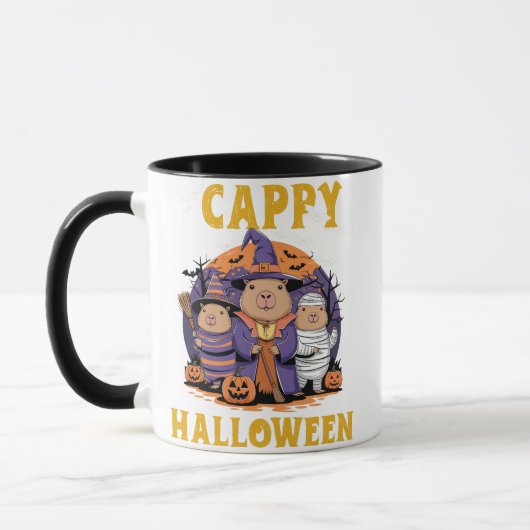 Cappy Halloween Capybara Pumpkin Mok - Schattige G (Links)