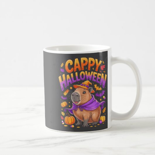 Cappy Halloween Capybara Witch Koffiemok (Rechts)