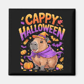 Cappy Halloween Capybara Witch  Magneet (Voorkant)