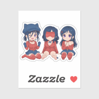 Cappy Mita Slaperige Mita Aardige Mita Chibi Schat Sticker